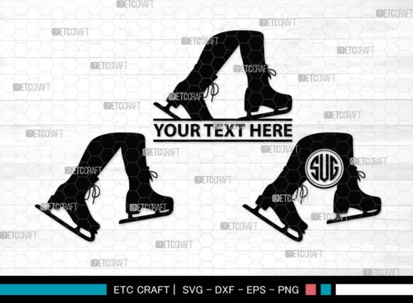 Download Woman Figure Skating SVG Monogram - Svg Collection