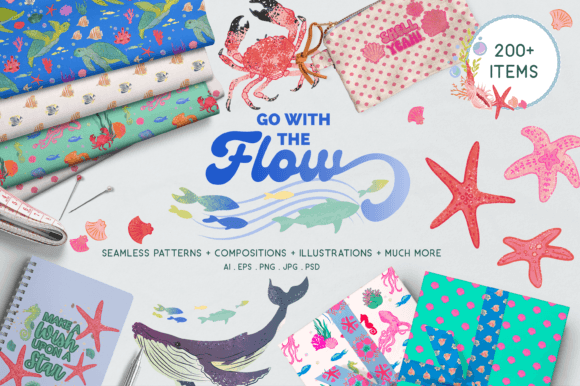 Download Under the Sea Ocean Life Digital Clipart - Sea Collection