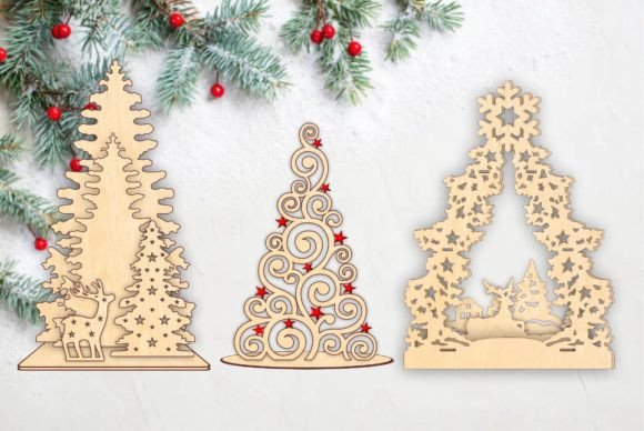 Download Plywood Christmas Tree on Stand SVG - Svg Collection