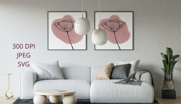 Download Poppy Flower Pink Blotch Watercolor - Blotch Collection
