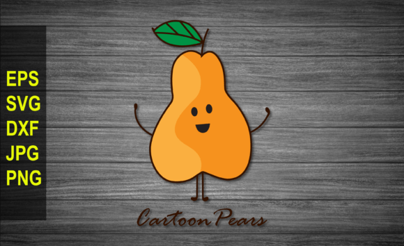 Download Cartoon Pear Fruits SVG Vector Clipart - Svg Collection