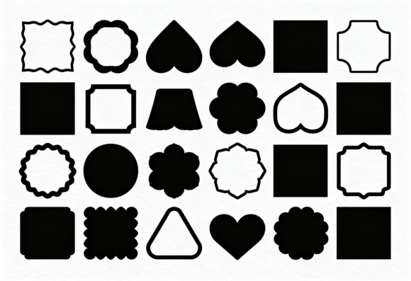 Download Unique Shapes SVG Bundle Clipart Frames - Svg Collection