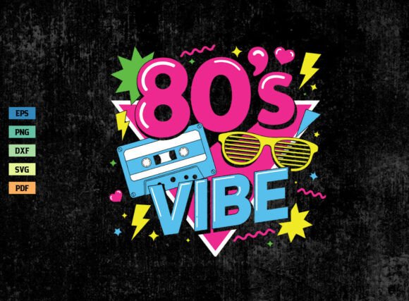 Download Retro 80s Vibe Vintage Shirt SVG PNG - Svg Collection