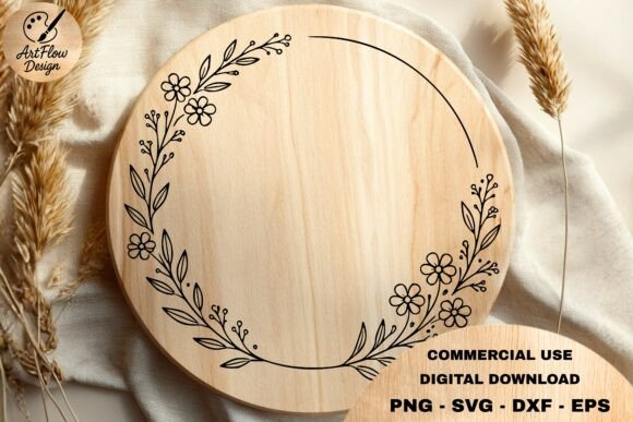 Download Floral Circle Frame SVG - Svg Collection