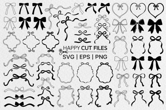 Download Bow Coquette Ribbon Frame Svg Bundle - Svg Collection