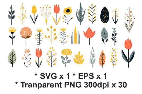 Download Botanical Clipart Bundle EPS SVG PNG - Svg Collection