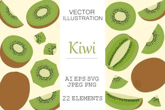 Download Kiwi Vector. Kiwi Fruits Clipart SVG - Svg Collection