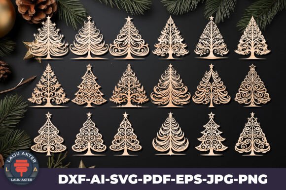 Download Christmas Tree Laser Cut Svg Ornaments - Svg Collection
