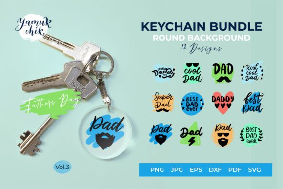 Download Acrylic Keychain Fathers Day SVG Bundle - Svg Collection