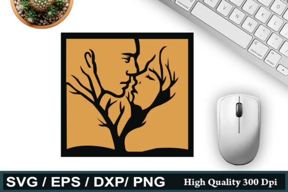 Download Tree Couple Acrylic Wall Decor SVG - Svg Collection