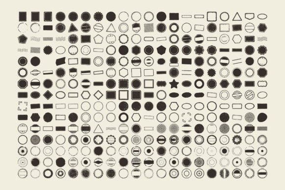 Download 300 Vintage Badge Shapes SVG Set - Svg Collection