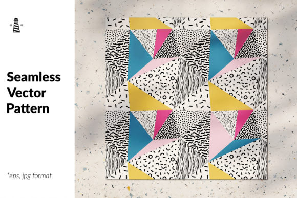 Download Simple Shapes Seamless Pattern - Sea Collection