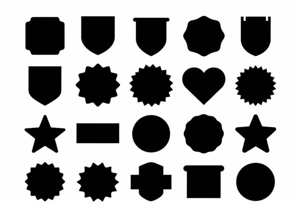 Download Badge Shapes SVG Clipart - Svg Collection