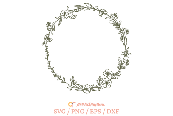 Download Wreath Svg, Circle Frame Monogram Svg - Svg Collection