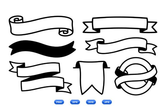 Download Hand Drawn Ribbon Banner SVGs - Svg Collection