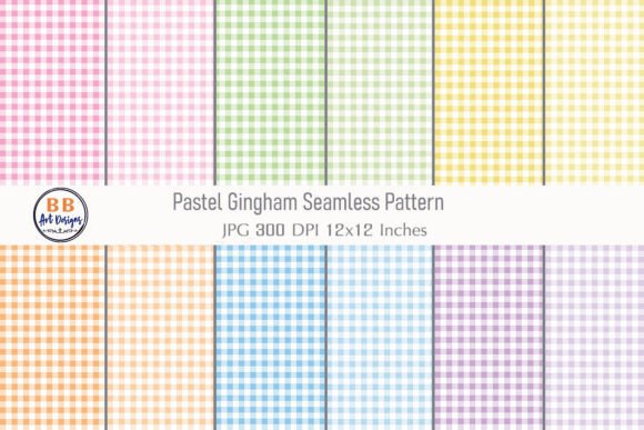 Download Pastel Gingham Pattern Seamless Paper - Sea Collection