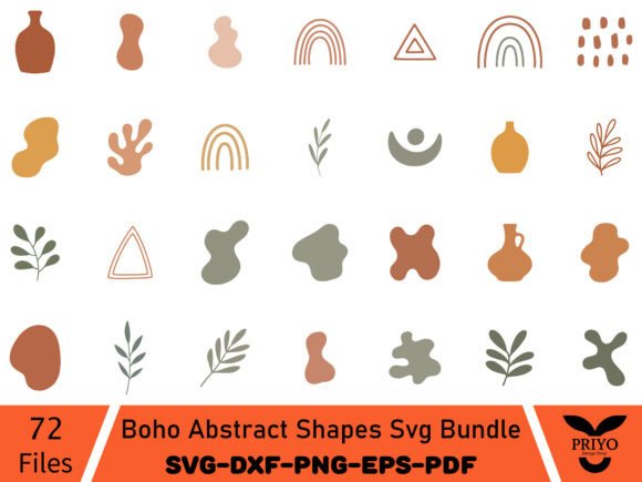 Download Boho Abstract Shapes Svg Bundle, Boho - Svg Collection
