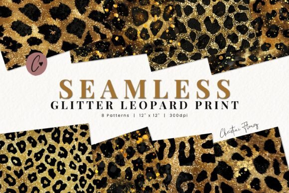 Download Seamless Glitter Leopard Print Pattern - Sea Collection