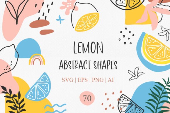 Download Lemon Modern Abstract Shapes Svg Clipart - Svg Collection