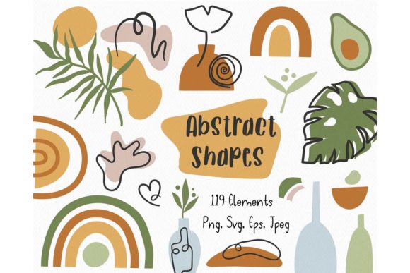Download Boho Abstract Shapes SVG Cricut Bundle - Svg Collection