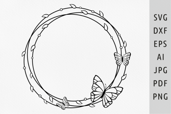 Download Butterfly Border Svg Circle Frame Svg - Svg Collection