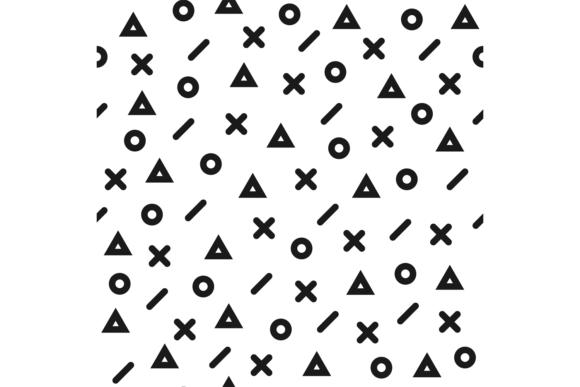 Download Seamless Modern Art Pattern in Memphis G - Sea Collection