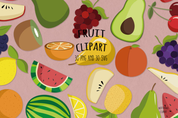 Download Fruits SVG Clipart | Set of 30 - Svg Collection