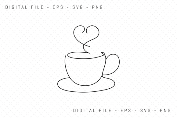 Download Cup of Coffee or Tea One Line Art Svg - Svg Collection