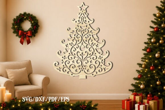 Download Christmas Tree Mandala Laser Cut SVG - Svg Collection