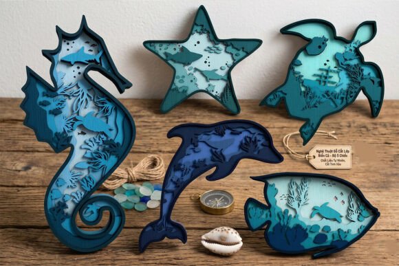 Download Ocean Animals Layered SVG Bundle - Svg Collection