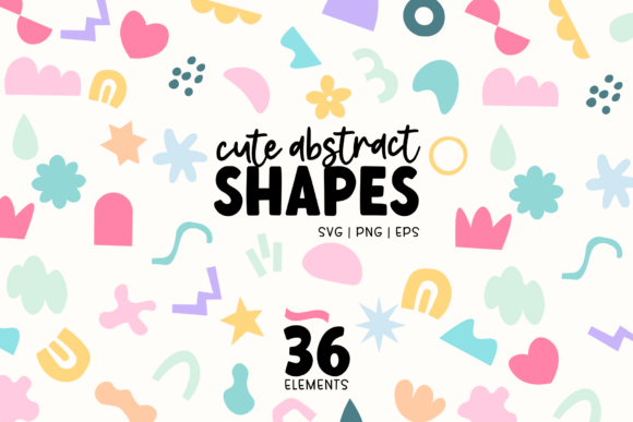 Download 36 Cute Abstract Shapes SVG Bundle - Svg Collection