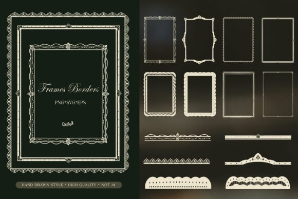 Download Elegant Vintage Frame Borders PNG SVG - Svg Collection